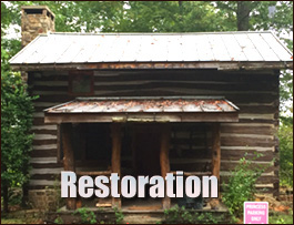 Historic Log Cabin Restoration  Linville Falls, North Carolina